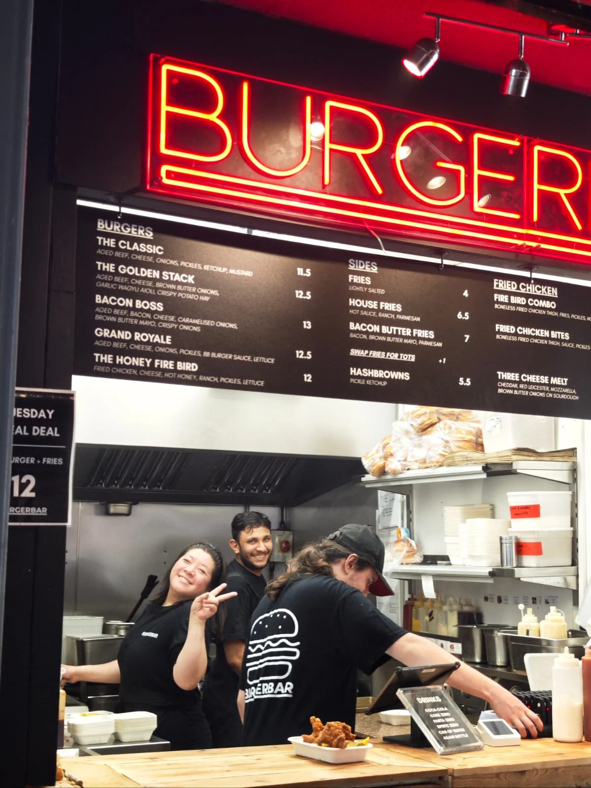 Burger Bar Kitchen Team